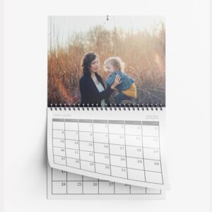2025 Calendar A4, 12 Month – Freestyle, Starting on a Monday - 8.3 x 11.7 Horizontal