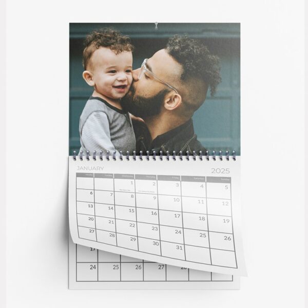 2025 Calendar A4, 12 Month (United Kingdom) - 8.3 x 11.7 Horizontal