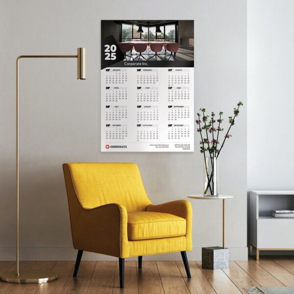 2025 Poster Calendar A1, one page - 23.4 x 33.1 Vertical
