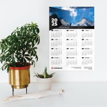 2025 Poster Calendar A3, one page - 11.7 x 16.5 Vertical