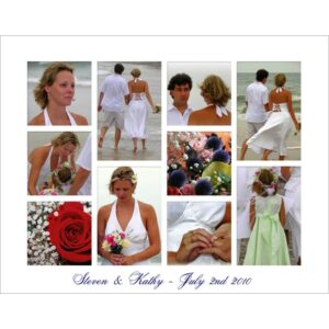 10 x 8 Collage with 10 images Horizontal