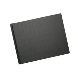 A4 - 29.7 cm x 21 cm (Unibind) Black Linen - 11.69×8.27 Horizontal