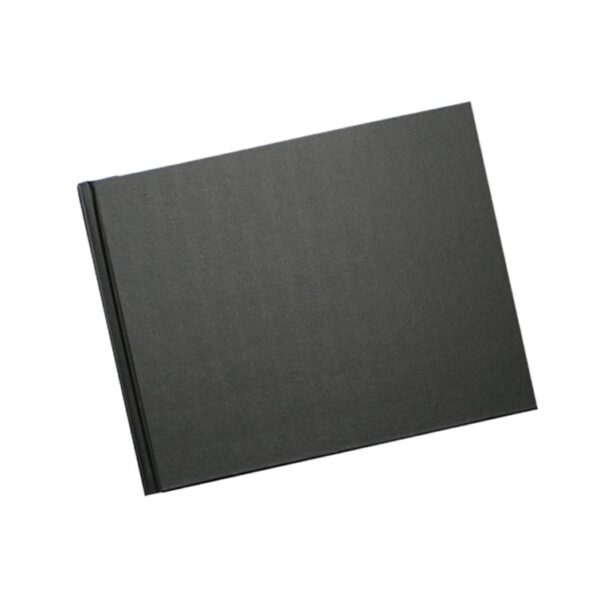 A4 - 29.7 cm x 21 cm (Unibind) Black Linen - 11.69×8.27 Horizontal