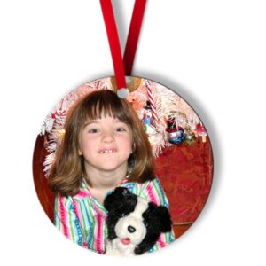 Round Metal Ornament – 1S - 2.75 x 2.75 Ornament