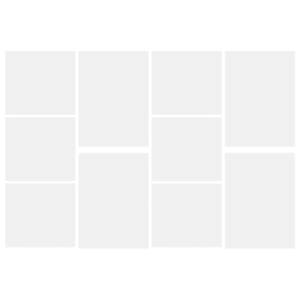 20 x 16 Collage with 10 images Horizontal