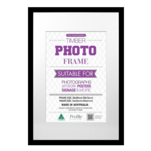 Classic Black Timber Photo Frames