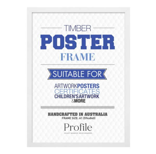 Classic White Timber Poster Picture Frames