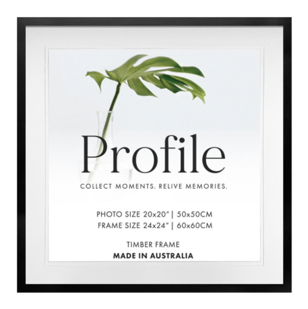 Decorator Deluxe Black Timber Square Frames