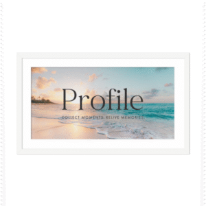 Decorator White Panoramic Photo Frames