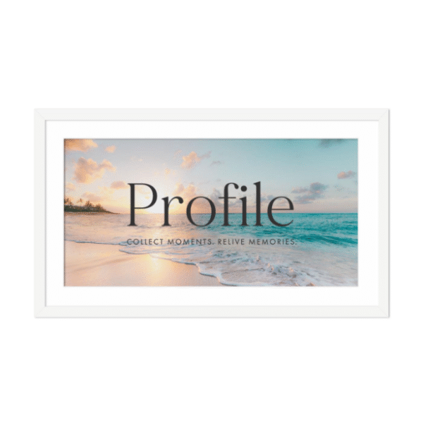 Decorator White Panoramic Photo Frames