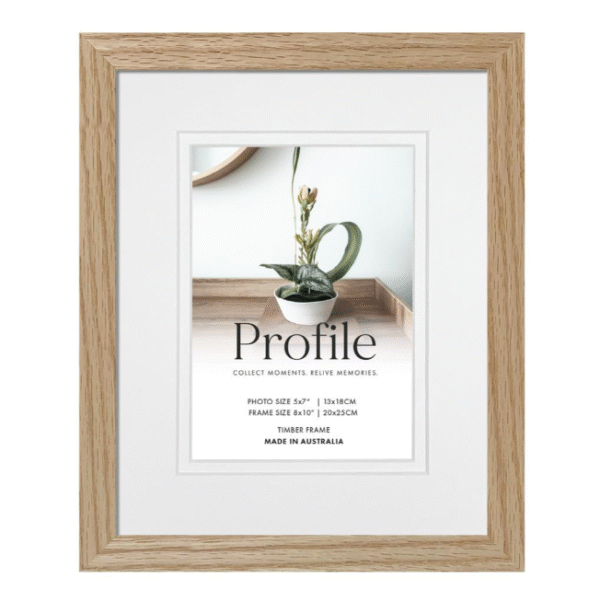 Elegant Deluxe Natural Oak Timber Photo Frames