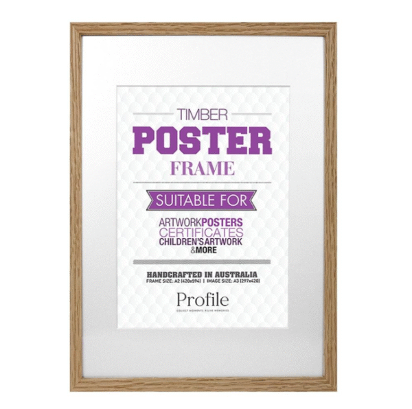 Decorator Natural Oak Poster Frames