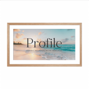 Decorator Natural Oak Panoramic Photo Frames