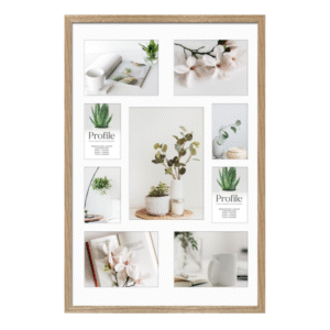 Decorator Natural Oak Gallery Collage Photo Frames