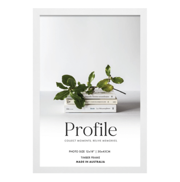 Elegant White Timber Photo Frames