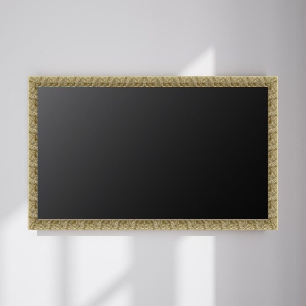 Flora Custom TV Frame Ornate Gold or Silver Decorative Surround