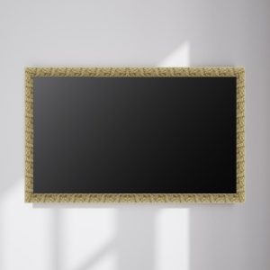 Flora Custom TV Frame Ornate Gold or Silver Decorative Surround