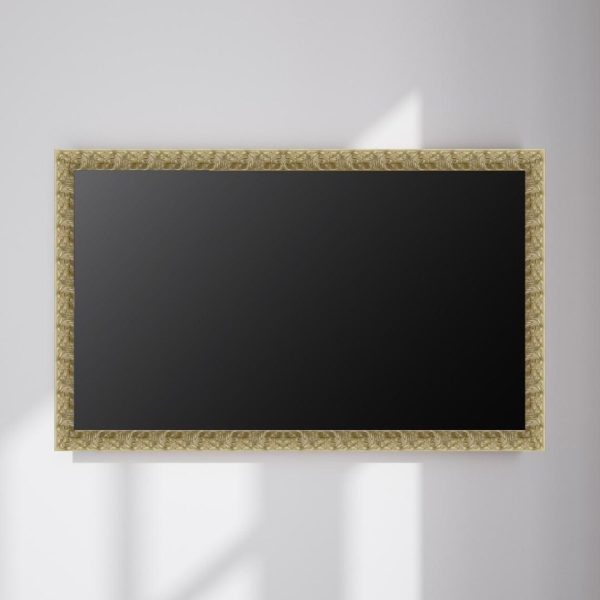 Flora Custom TV Frame Ornate Gold or Silver Decorative Surround