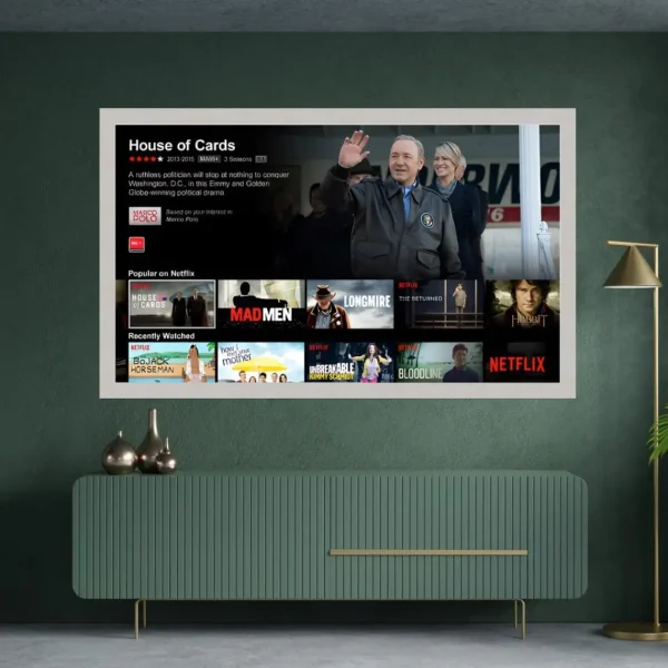 Bespoke Custom Frames for All TV Brands | Kyoto White, Silver, Gold, Made In Australia